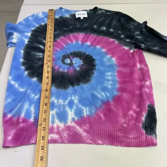 Kujten Tie Dye Cashmere Luxury Sweater Women's size 4 100% Cashmere - Picture 12 of 15